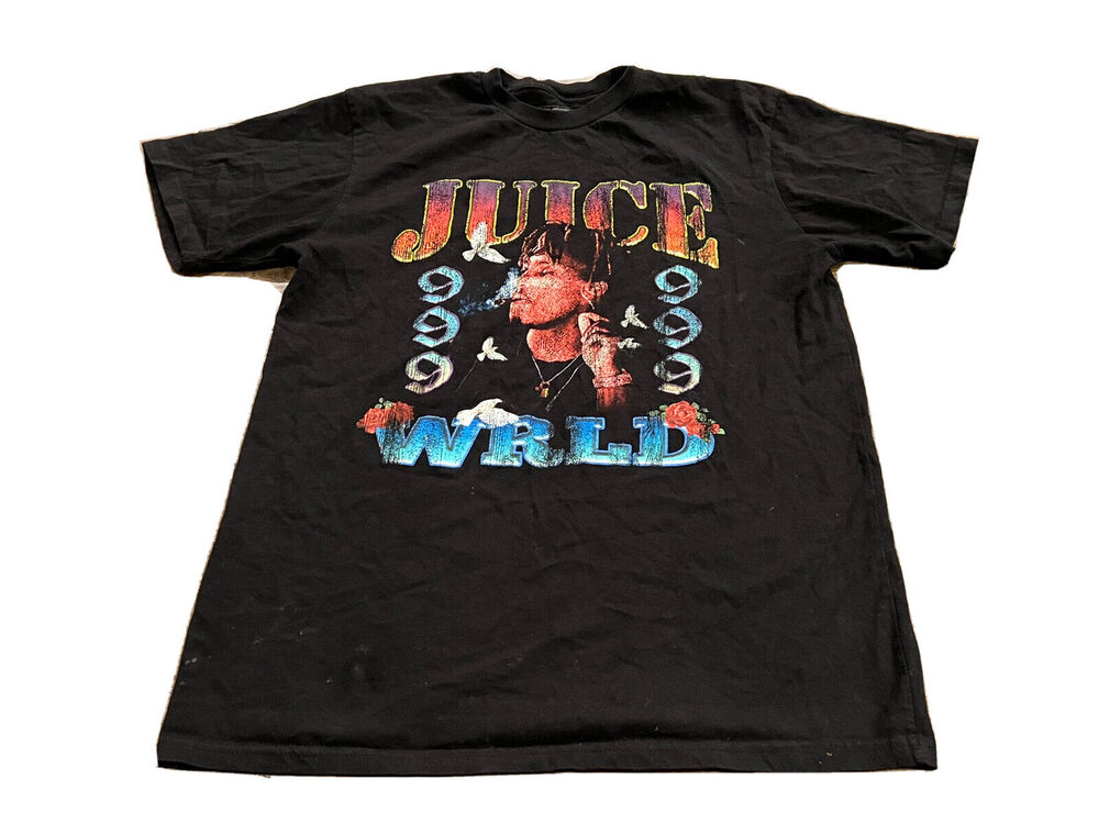Juice World Wrld 999 Lucid Dreams Official Black Rap Hip Hop T-Shirt Size M
